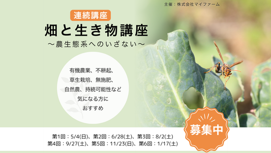 「畑と生き物講座～農生態系へのいざない～」